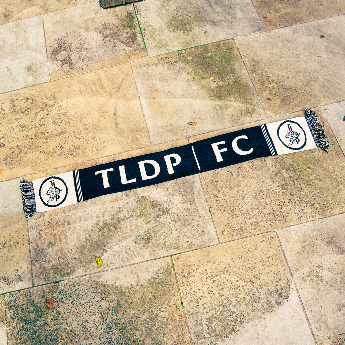 The Last Dinner Party - Black / Ecru Knitted Football Scarf