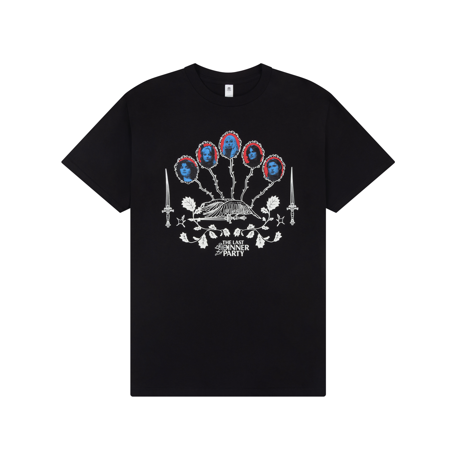 The Last Dinner Party - Illustration Logo Black T-Shirt