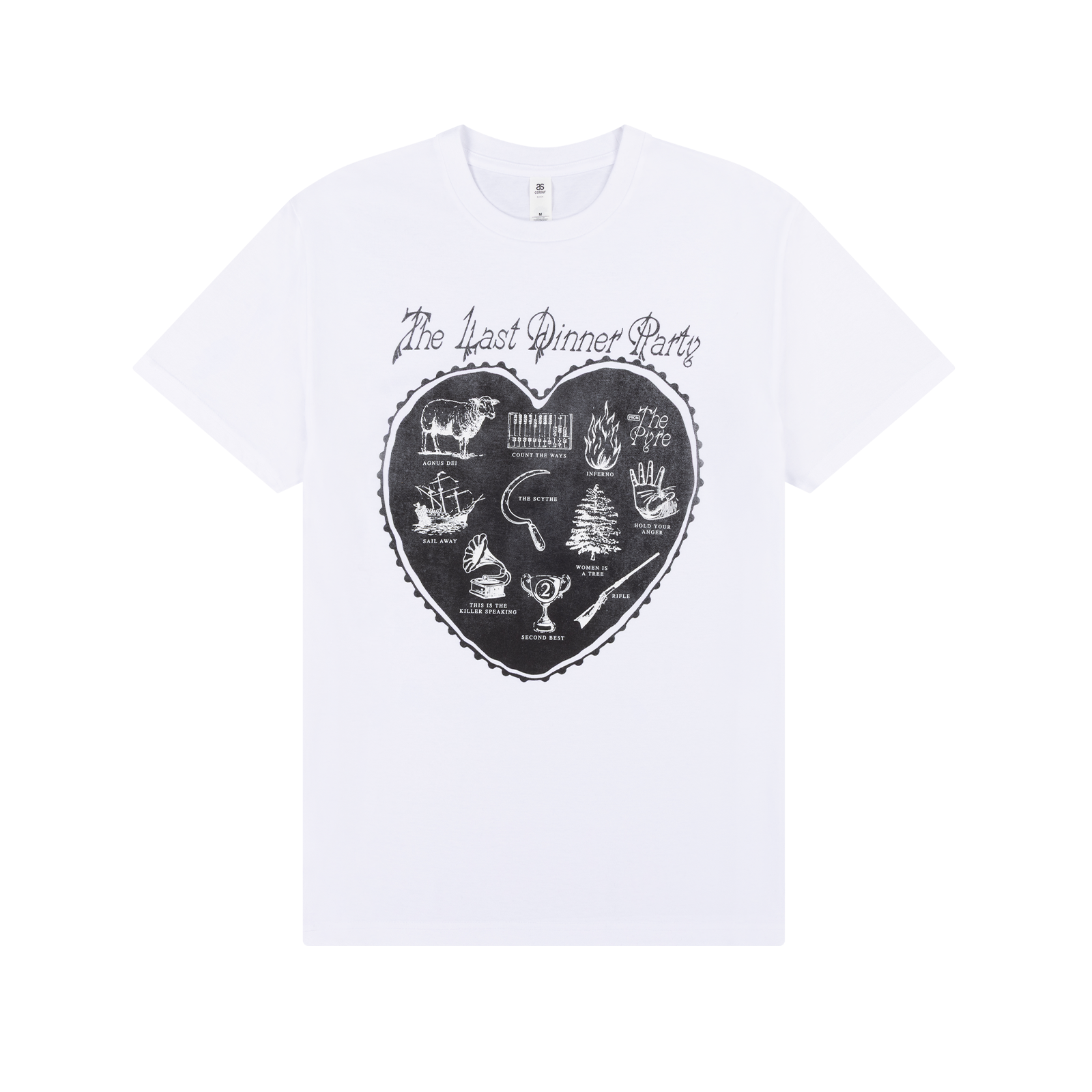 The Last Dinner Party - Off White Heart T-Shirt