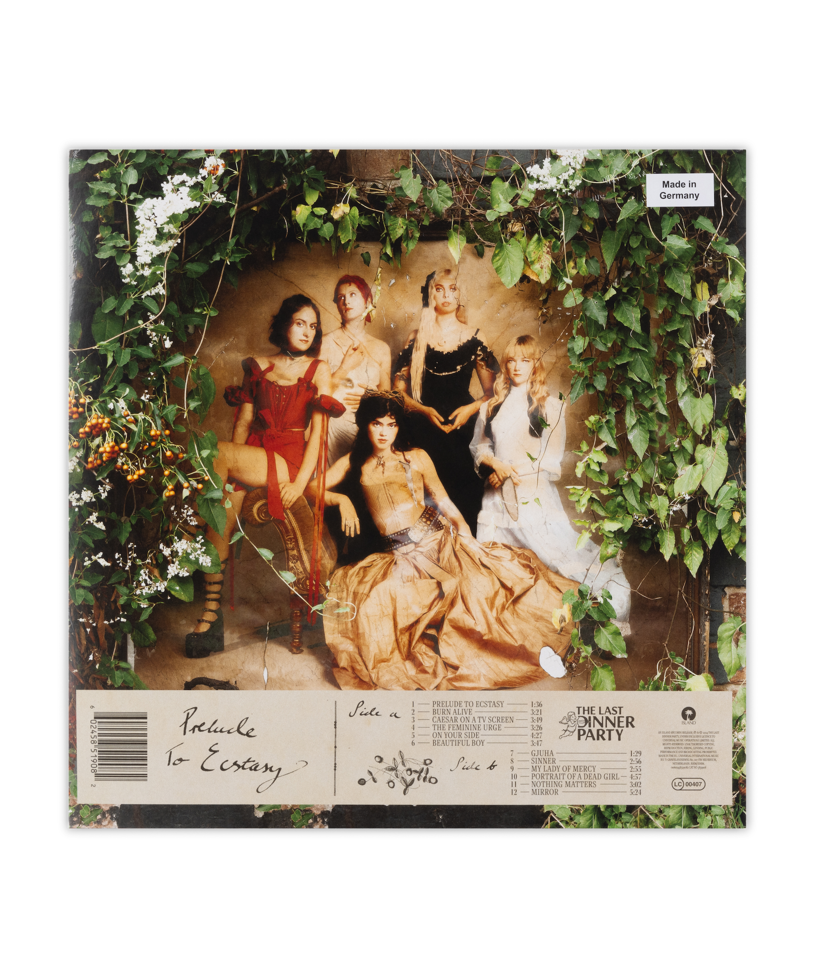 Prelude To Ecstasy: Black LP - The Last Dinner Party Prelude To Ecstasy: Black LP - The Last Dinner Party