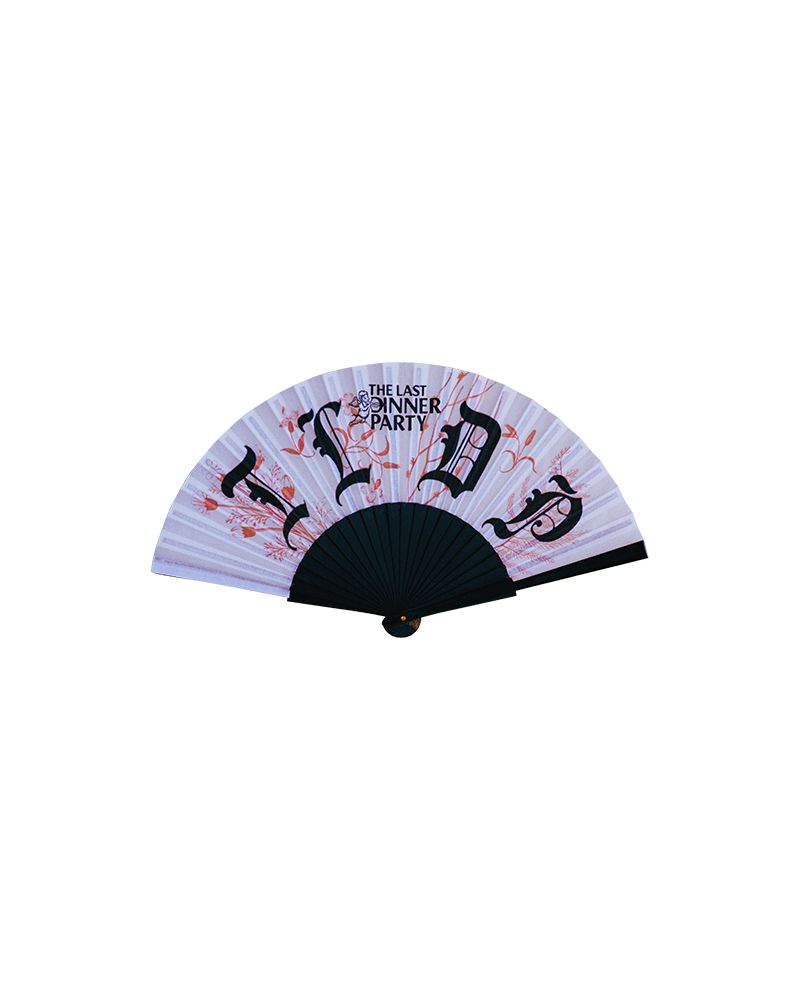 The Last Dinner Party - Off-White Folding Hand fan