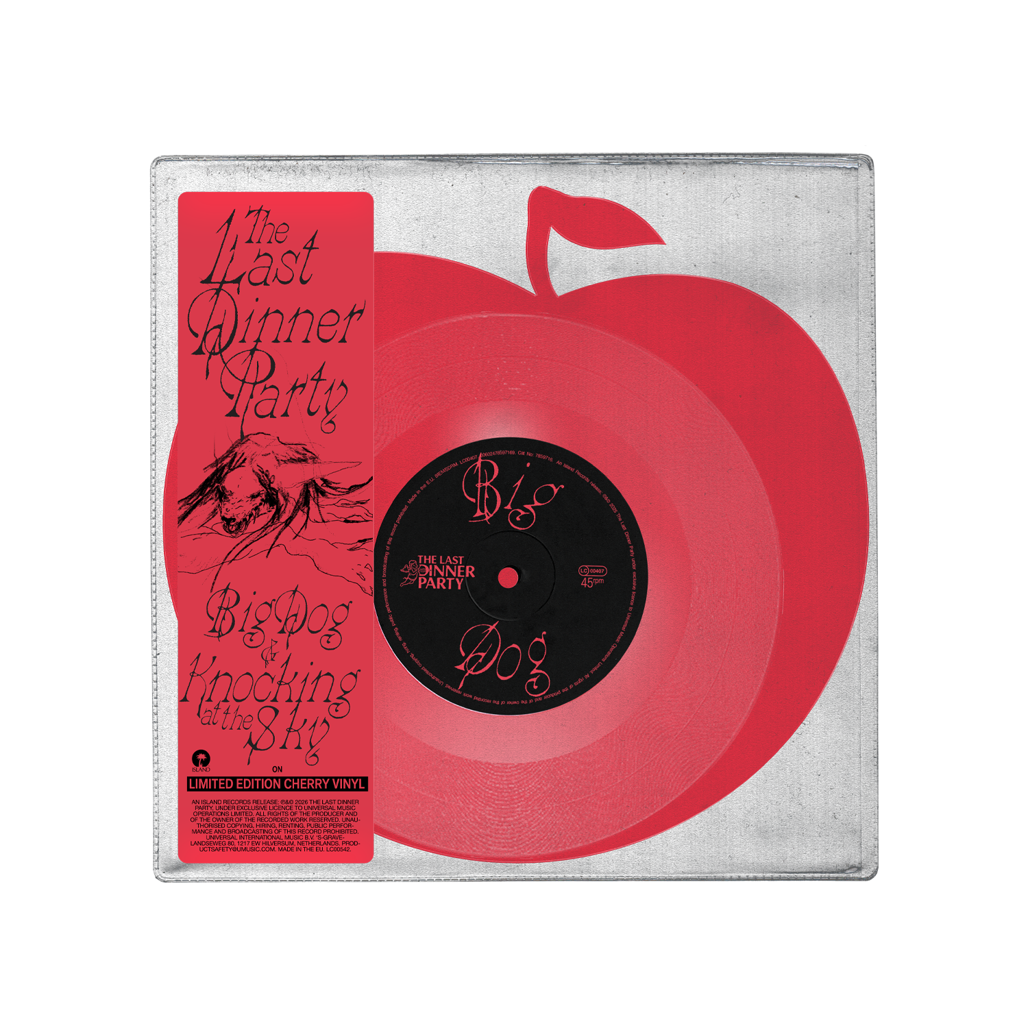 The Last Dinner Party - Big Dog / Knocking at the Sky Deluxe Cherry 10" Single