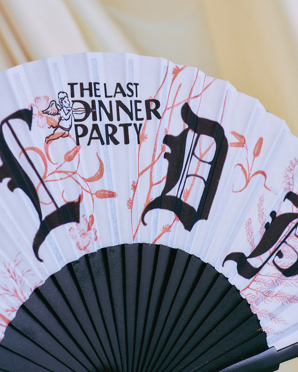 The Last Dinner Party - Off-White Folding Hand fan