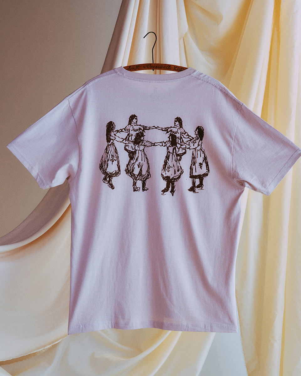 The Last Dinner Party - Dancing Circle Logo Bone T-Shirt