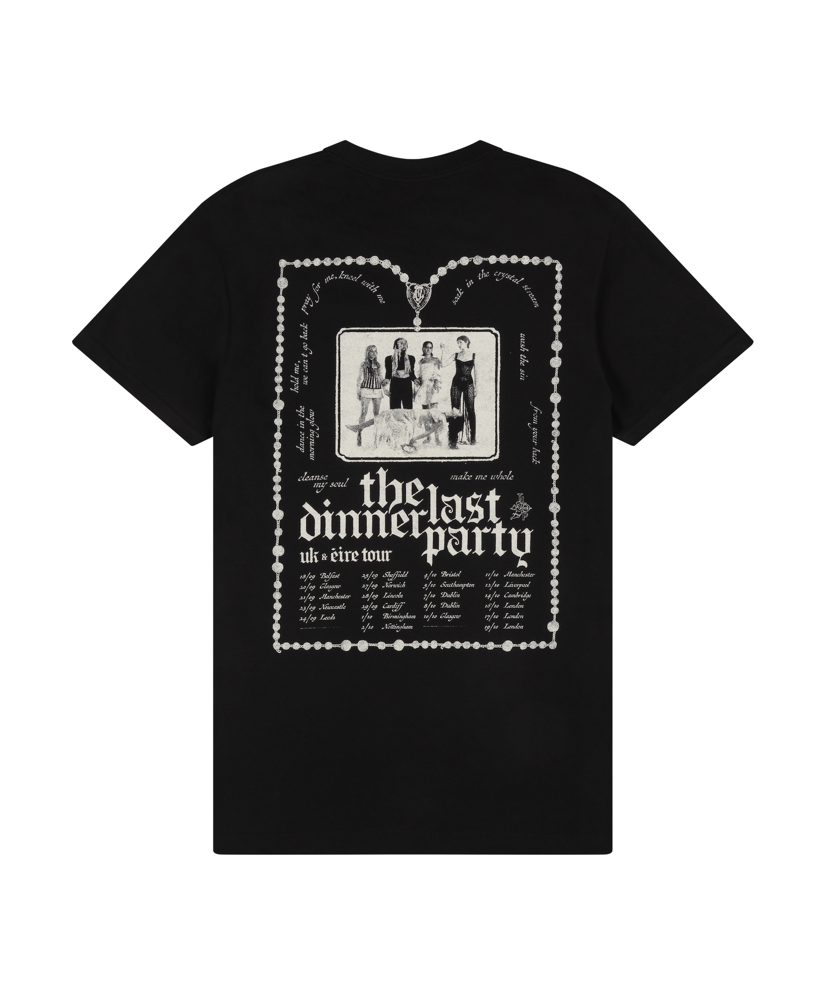 The Last Dinner Party - UK & Éire Tour 2024 Black T-Shirt
