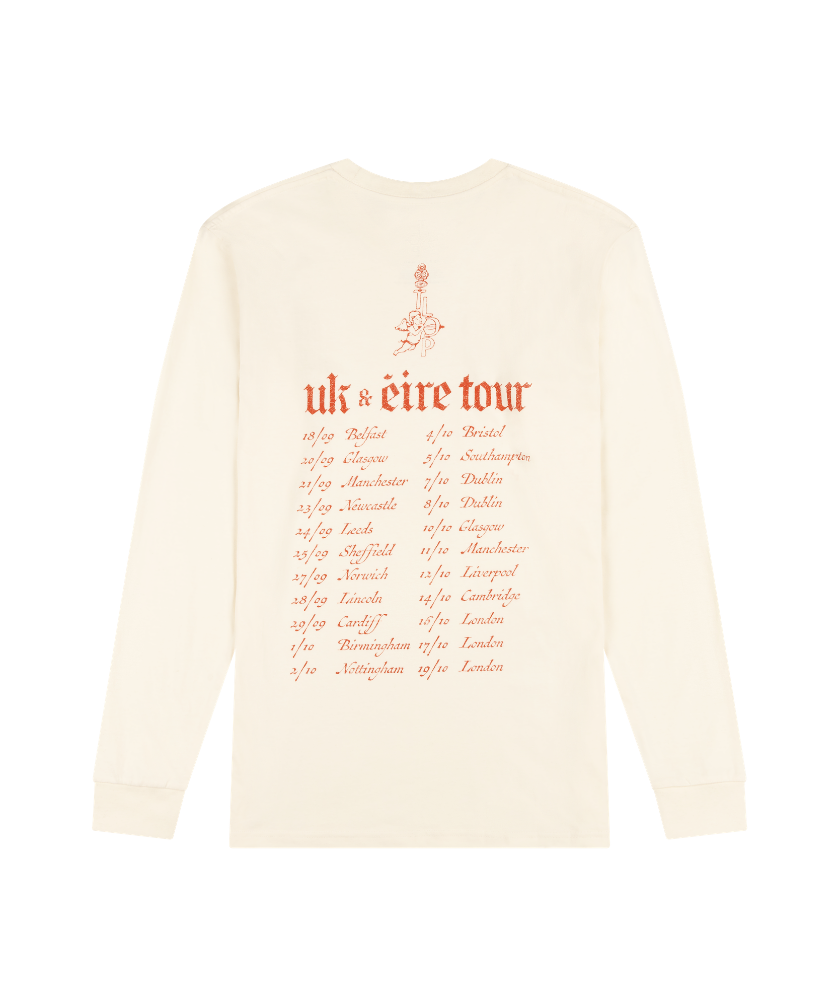 The Last Dinner Party - UK & Éire Tour 2024 Wreath Long Sleeve Ecru T-Shirt